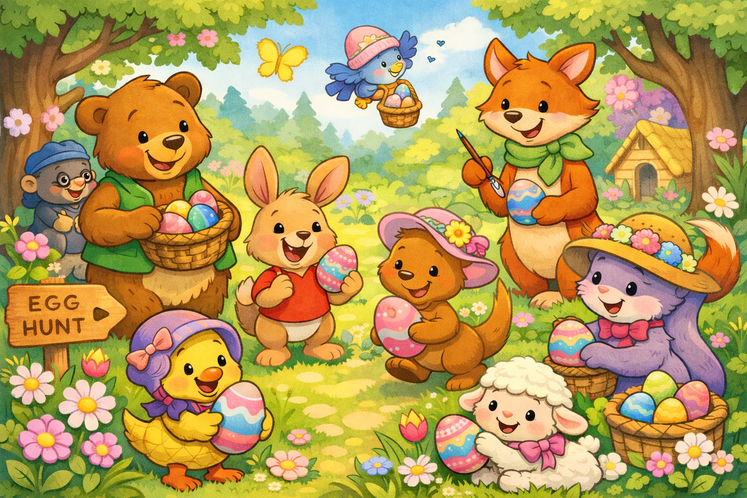 ChatGPT created image used in a WInnie-The-Pooh, Springtime with Roo review