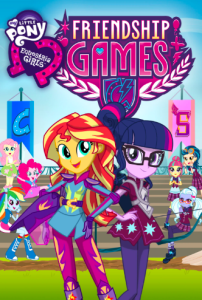 Promotional poster for My Little Pony Equestria Girls: Friendship Games, featured in a Christian review of Equestria Girls.