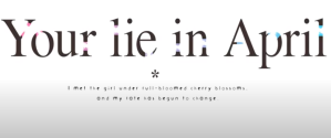 Screenshot from Aniplex trailer used in a Your lie in April review.