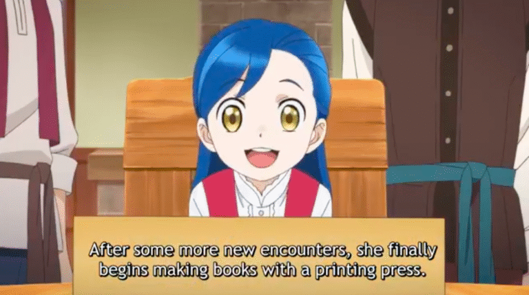 Screenshot from Crunchyroll Youtube used in an Ascendance of a Bookworm Season 3 review. Under fair use for review/commentary/education/criticism. All rights retained by owners.