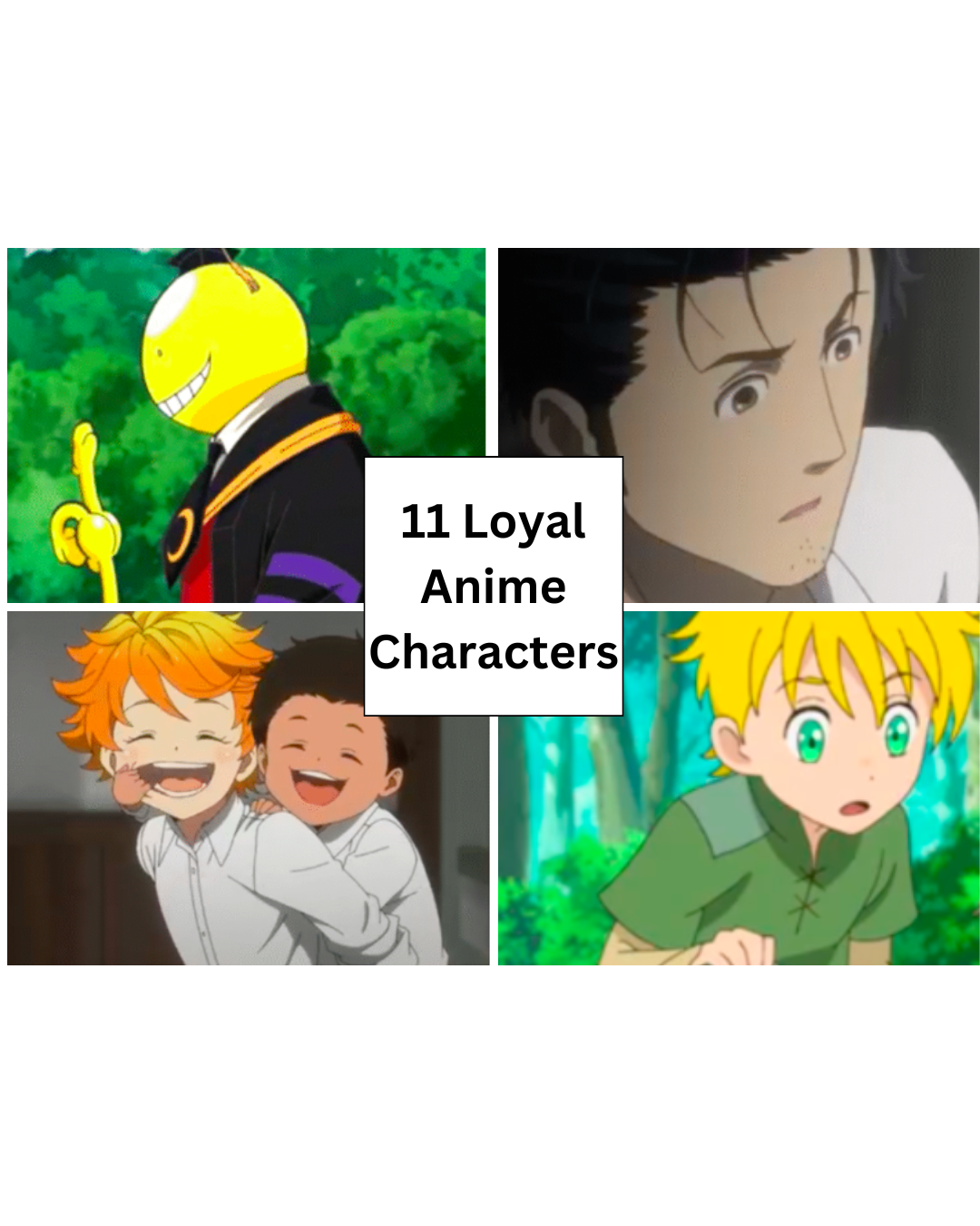 Screenshots from post of loyal anime characters
